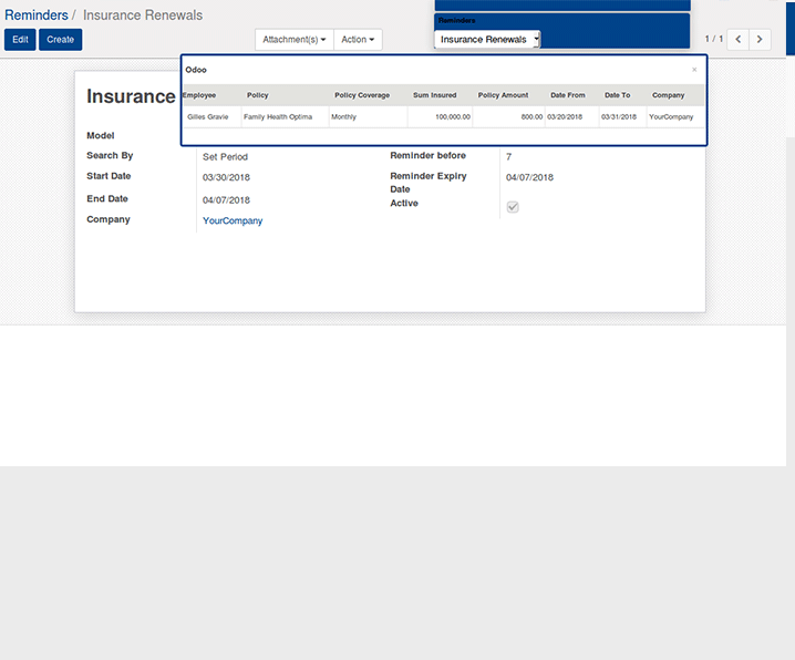 HR Reminder | Open HRMS